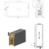 Cargador externo de alta protección del IP 67 de 10KW para la carretilla elevadora 350V30A